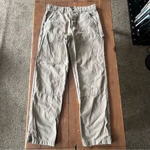 GAP Men's Carpenter Pants 30x30 Khaki Beige Relaxed Fit Workwear